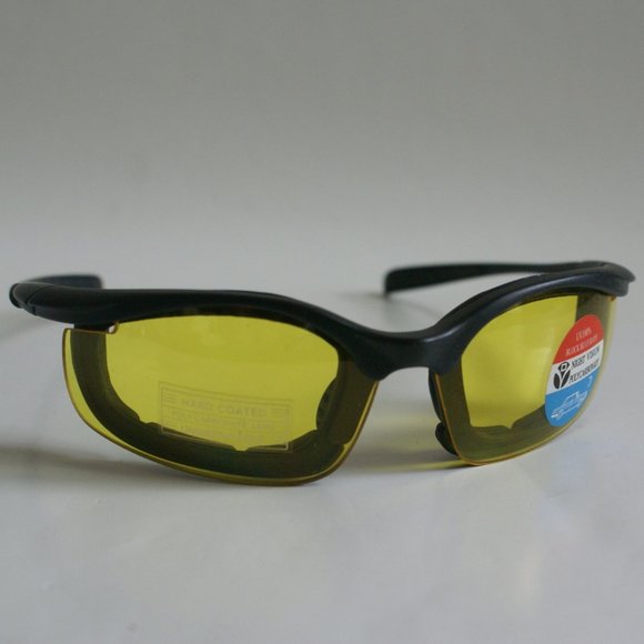 NWT Sports Wrap semi-rimless blade w/gasket foam (motorcycle/cycling) eyewear - Picture 1 of 10